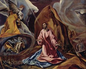 Reproduktion nach El Greco - Christus am Oelberg